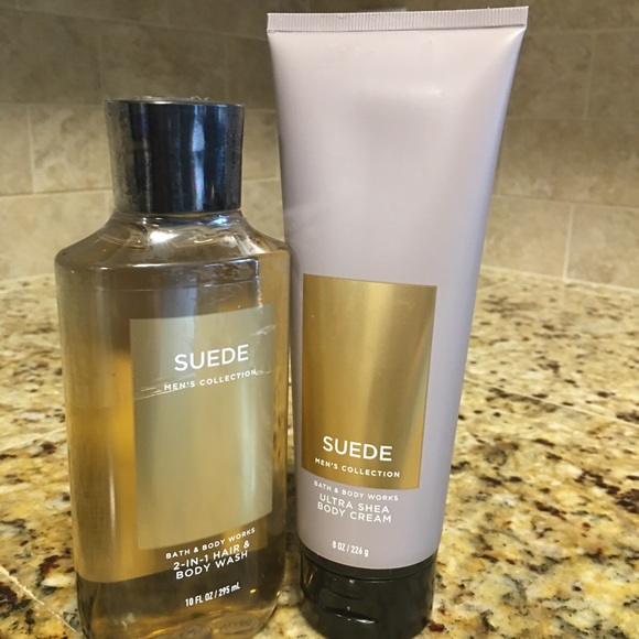 Other - Men’s Suede Bath&body Set